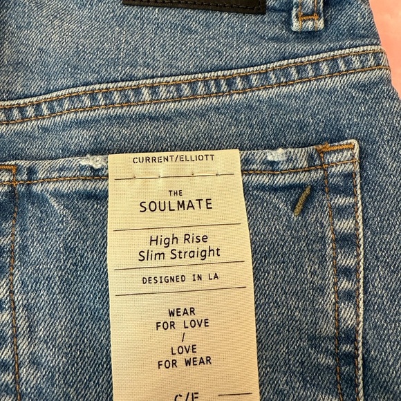 Current Elliot The Soulmate Jean in Pinyon Destructed Women's Size 24/31 - Picture 8 of 12